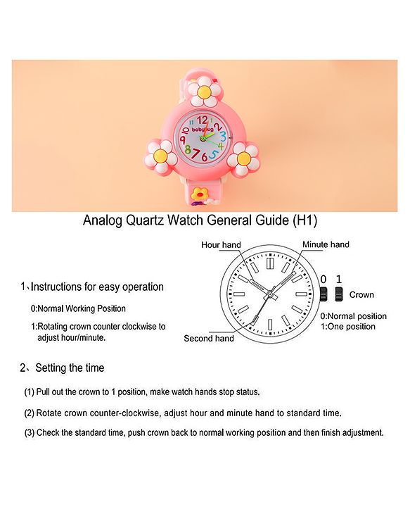 Pine Kids Free Size Analog Watch - Pink