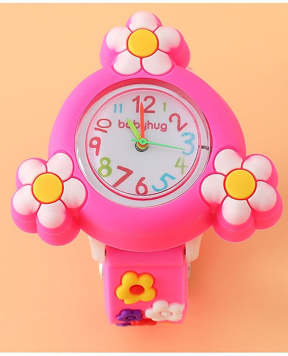 Pine Kids Free Size Analog Watch - Pink