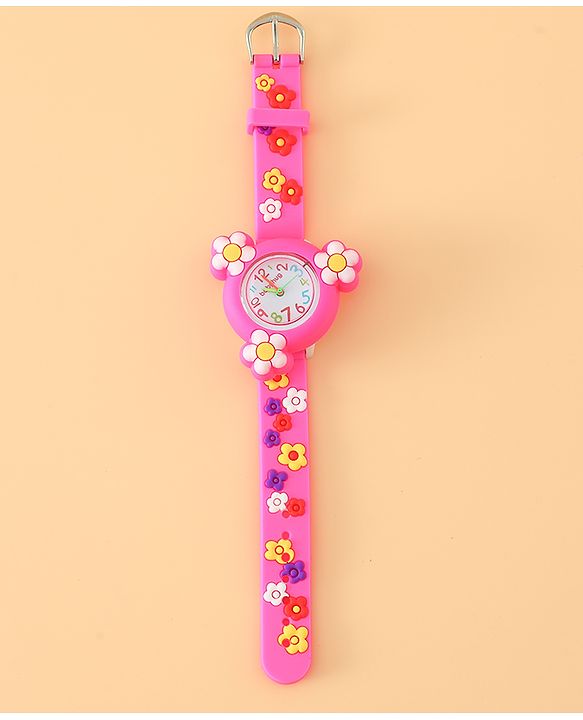 Pine Kids Free Size Analog Watch - Pink