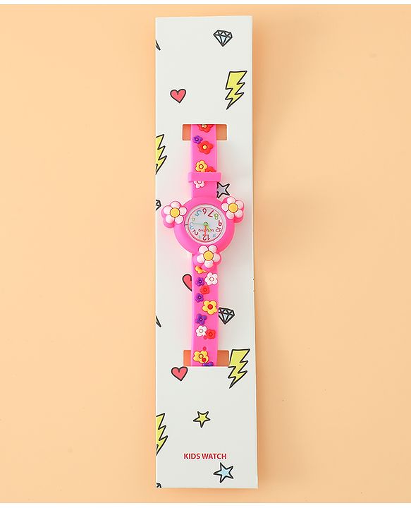 Pine Kids Free Size Analog Watch - Pink