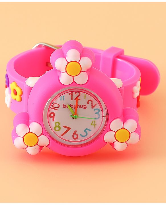 Pine Kids Free Size Analog Watch - Pink