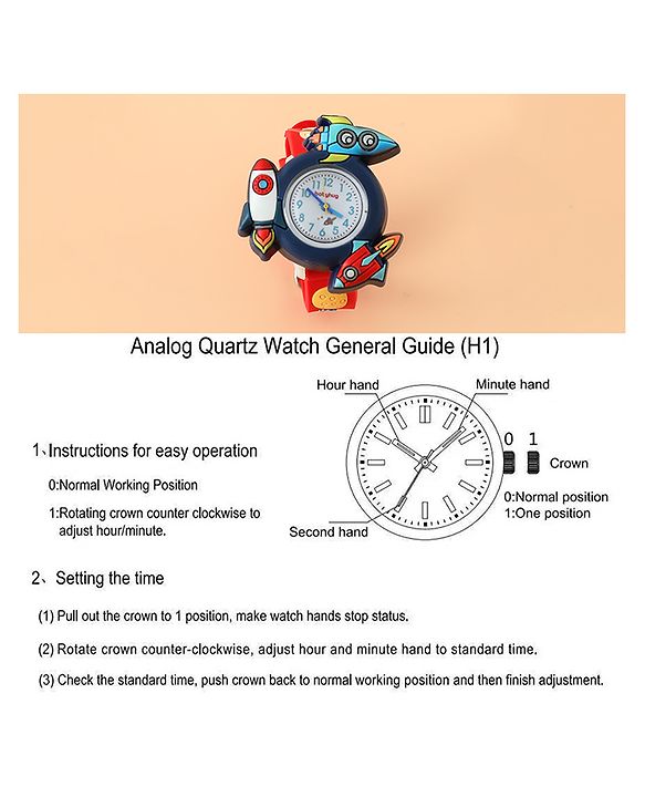 Babyhug Free Size Analog Watch - Blue