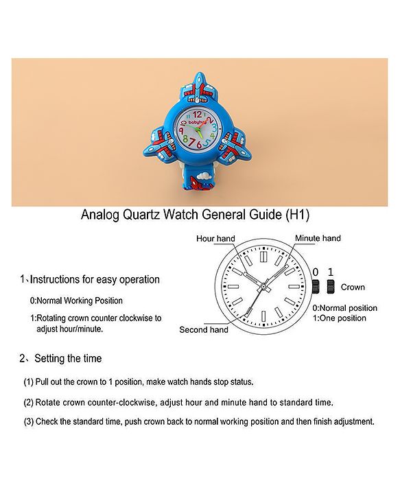 Babyhug Boys Free Size Analog Watch - Blue