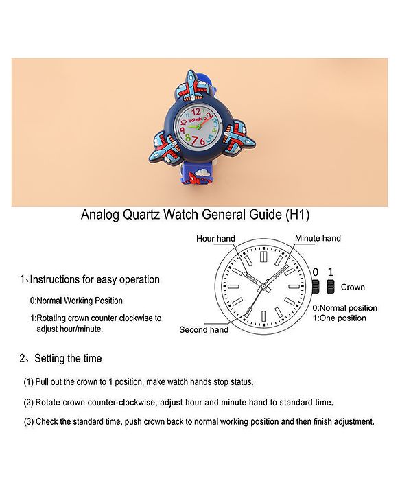 Babyhug Boys Free Size Analog Watch - Blue