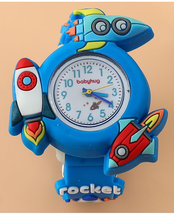 Babyhug Boys Free Size Analog Watch - Light Blue