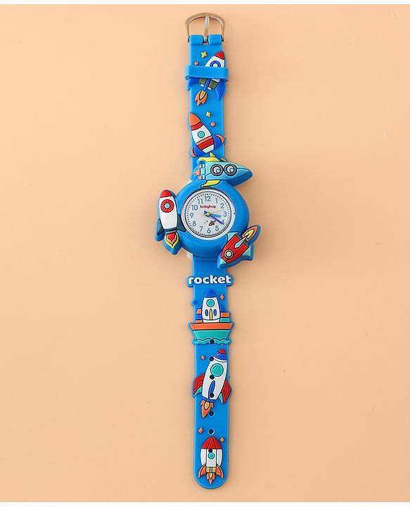 Babyhug Boys Free Size Analog Watch - Light Blue