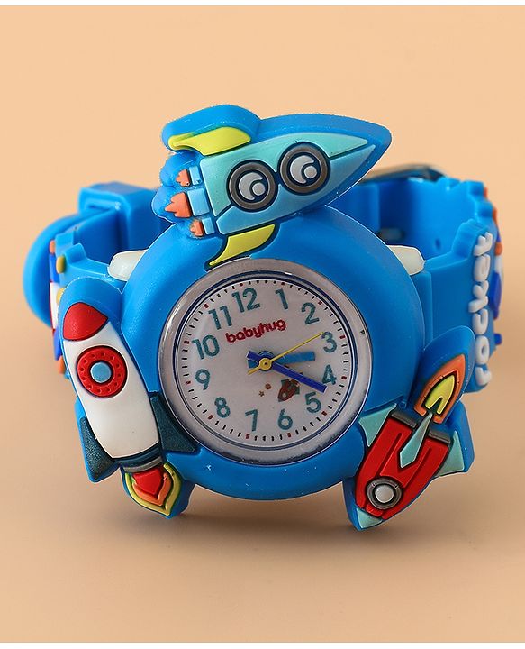 Babyhug Boys Free Size Analog Watch - Light Blue