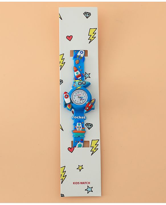 Babyhug Boys Free Size Analog Watch - Light Blue