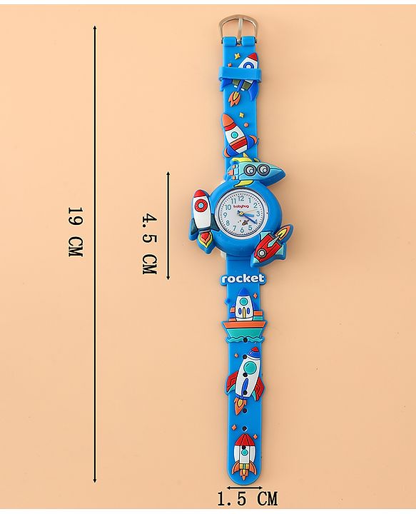 Babyhug Boys Free Size Analog Watch - Light Blue