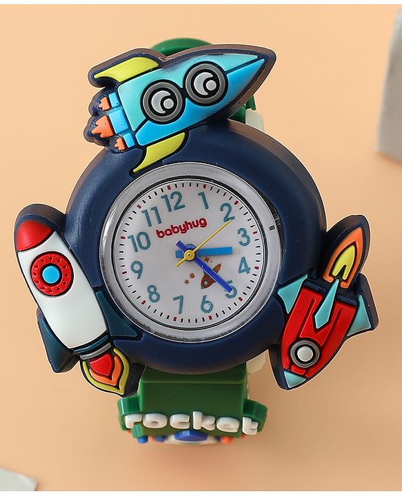 Babyhug Boys Free Size Analog Watch - Light Blue