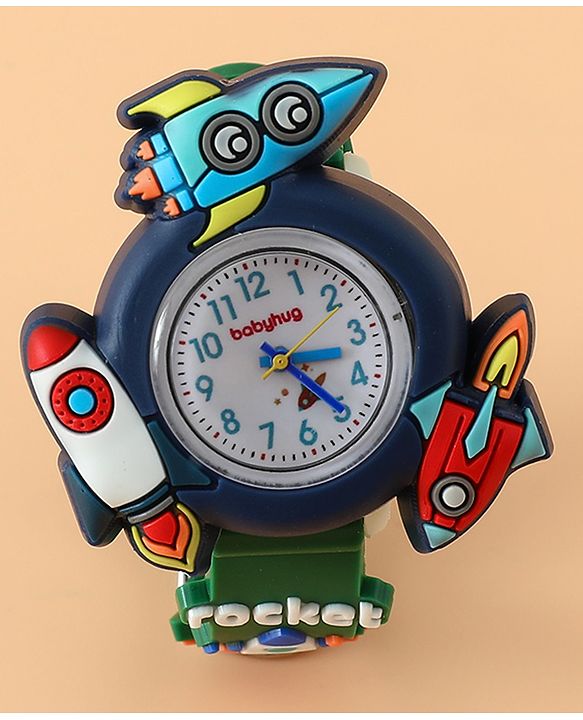 Babyhug Boys Free Size Analog Watch - Light Blue