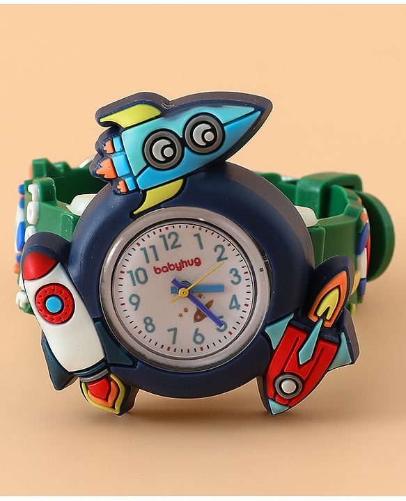 Babyhug Boys Free Size Analog Watch - Light Blue