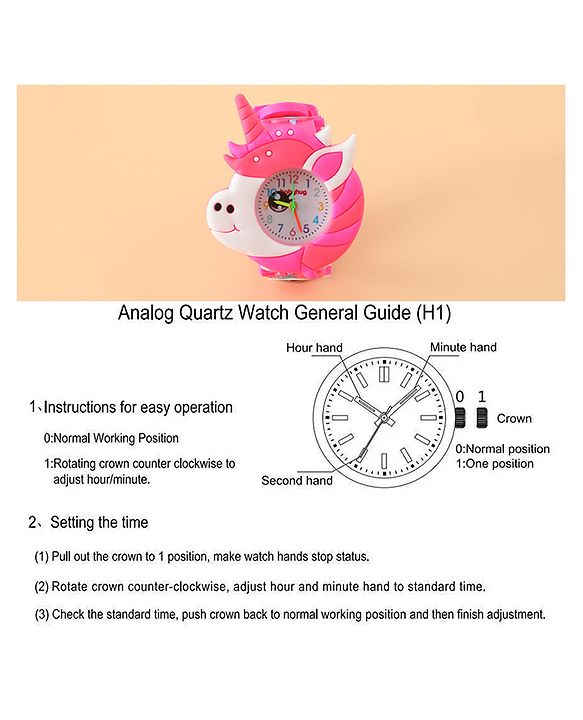 Babyhug Girl Free Size Analog Watch - Pink