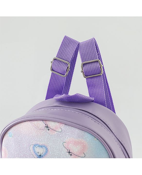 Babyhug Fashion Backpacks With Labubu Doll Applique - Beige