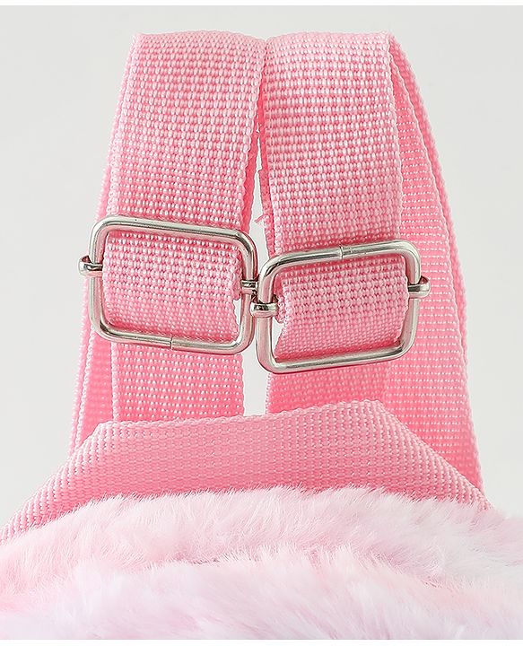 Babyhug Free Size Fashion Backpacks with Hearts - Pink