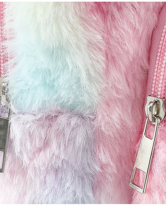 Babyhug Free Size Fashion Backpacks with Hearts - Pink