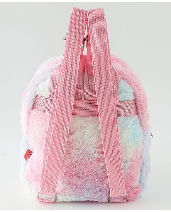 Babyhug Free Size Fashion Backpacks with Hearts - Pink