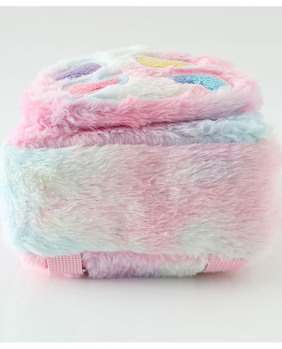 Babyhug Free Size Fashion Backpacks with Hearts - Pink