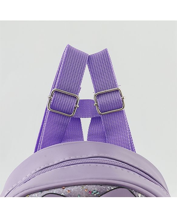 Babyhug Fashion Backpacks With Rainbow Applique - Pink