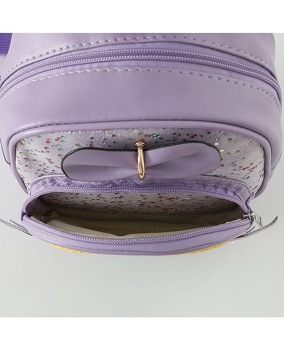 Babyhug Fashion Backpacks With Rainbow Applique - Pink