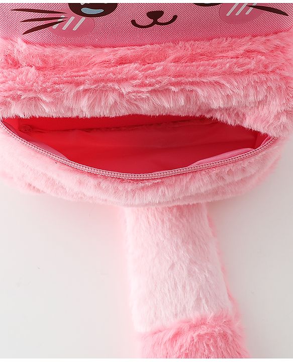Babyhug Free Size Fashion Backpacks Kitty design - Pink