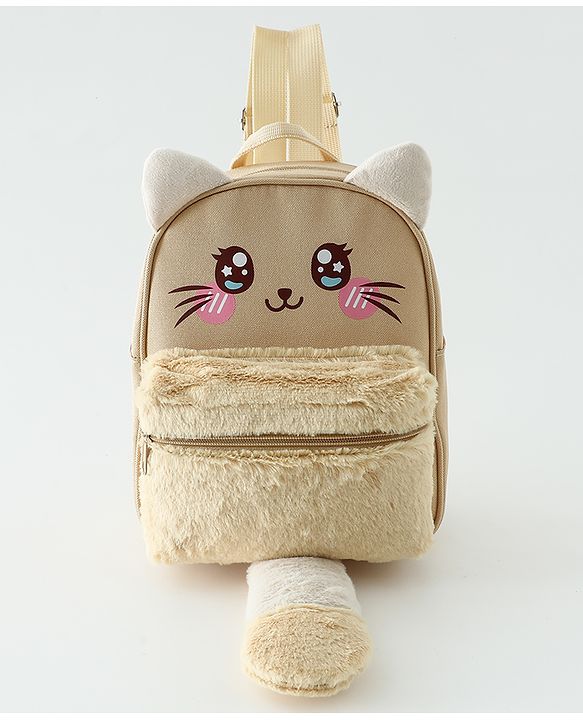 Babyhug Free Size Fashion Backpacks Kitty design - Pink