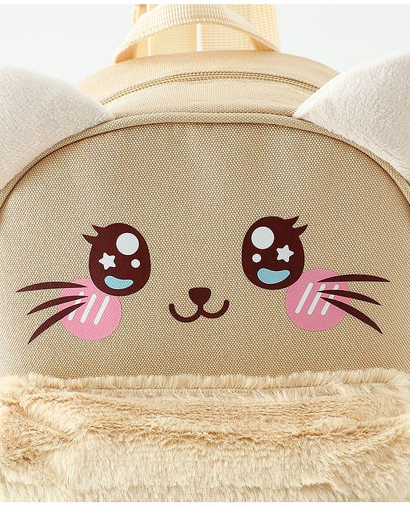 Babyhug Free Size Fashion Backpacks Kitty design - Pink