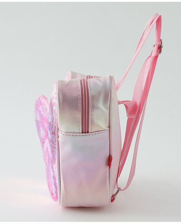 Babyhug Free Size Fashion Backpacks Butterfly design - Pink