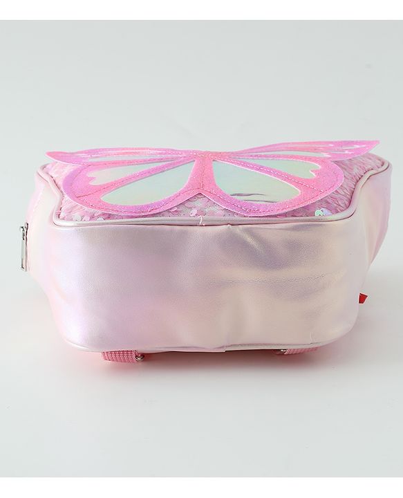 Babyhug Free Size Fashion Backpacks Butterfly design - Pink