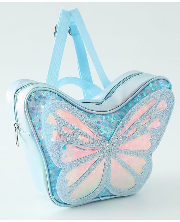 Babyhug Free Size Fashion Backpacks Butterfly design - Pink