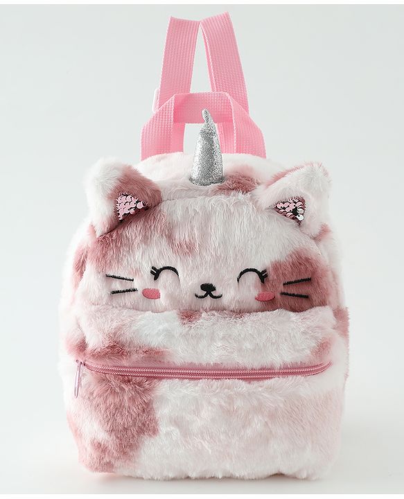 Babyhug Free Size Fashion Backpacks Kitty design - Multicolor