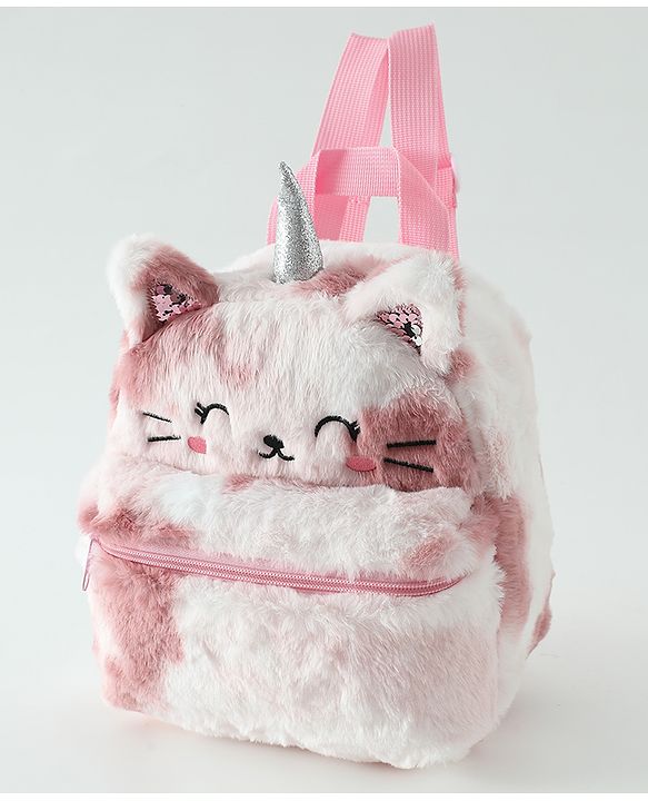 Babyhug Free Size Fashion Backpacks Kitty design - Multicolor