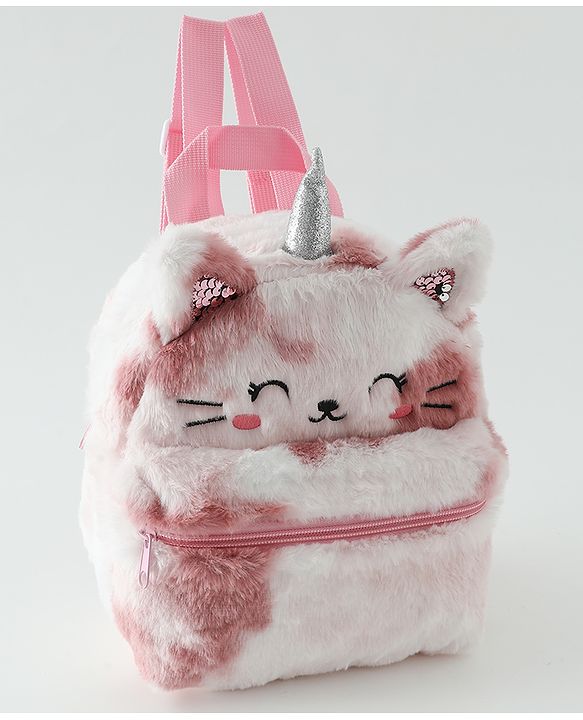Babyhug Free Size Fashion Backpacks Kitty design - Multicolor