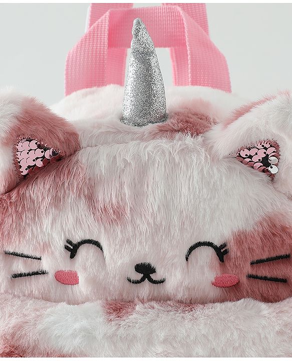 Babyhug Free Size Fashion Backpacks Kitty design - Multicolor