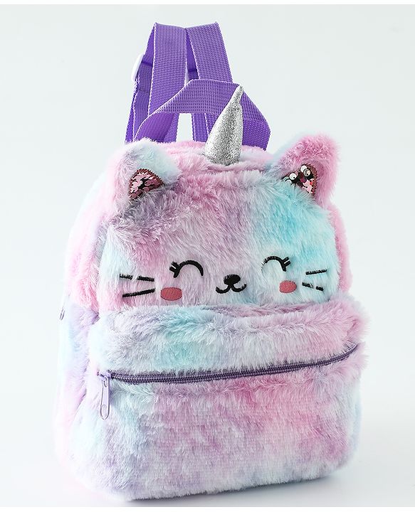 Babyhug Free Size Fashion Backpacks Kitty design - Multicolor