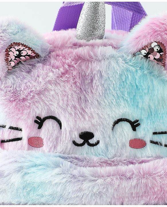 Babyhug Free Size Fashion Backpacks Kitty design - Multicolor