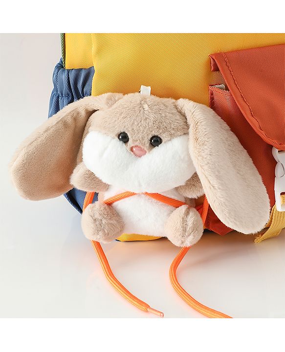 Babyhug Fashion Backpacks With Rabbit Applique - Yellow
