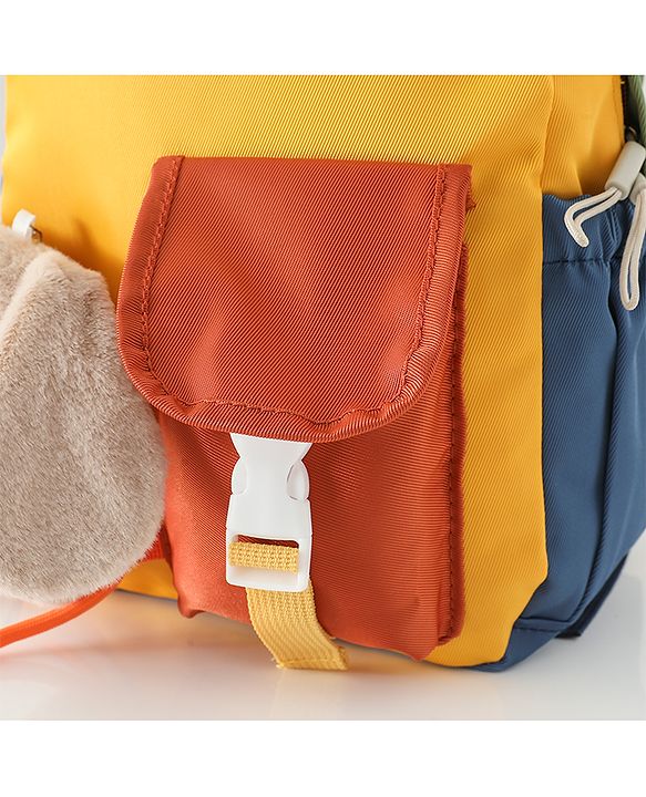 Babyhug Fashion Backpacks With Rabbit Applique - Yellow