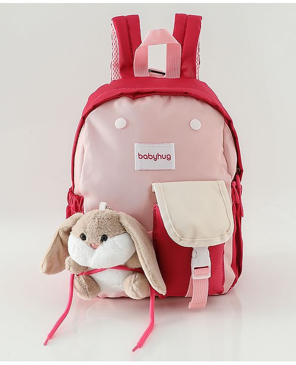 Babyhug Fashion Backpacks With Rabbit Applique - Yellow