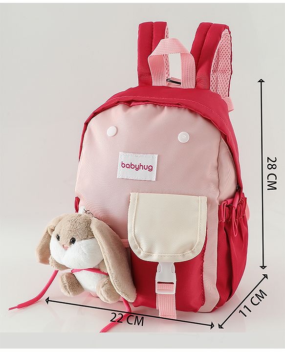 Babyhug Fashion Backpacks With Rabbit Applique - Yellow
