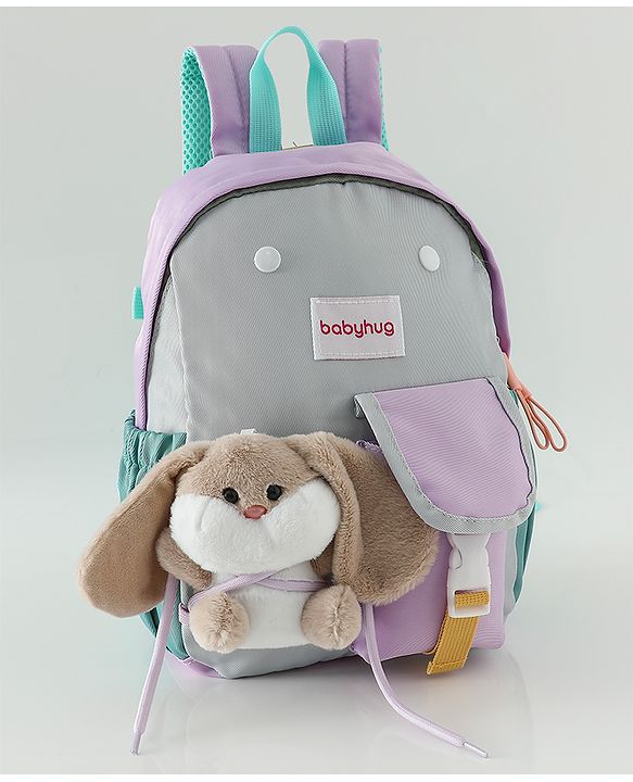 Babyhug Fashion Backpacks With Rabbit Applique - Yellow