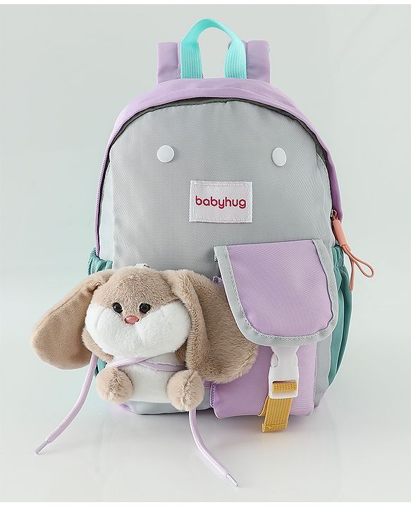 Babyhug Fashion Backpacks With Rabbit Applique - Yellow
