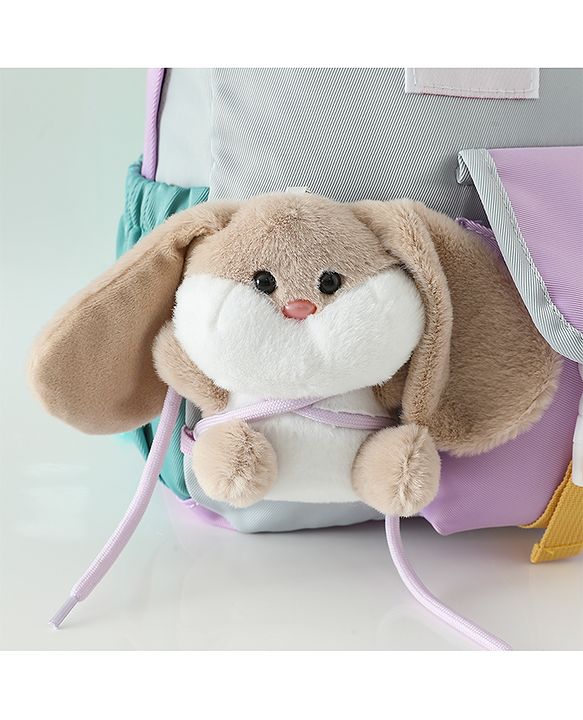 Babyhug Fashion Backpacks With Rabbit Applique - Yellow