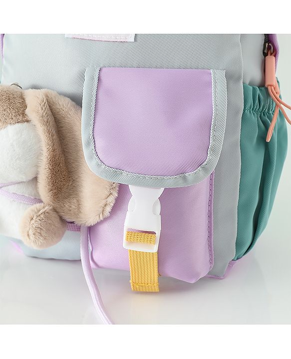 Babyhug Fashion Backpacks With Rabbit Applique - Yellow