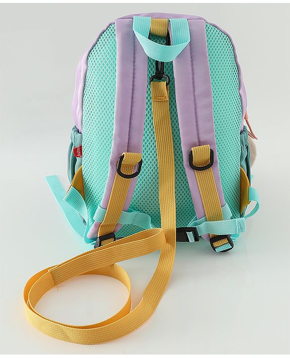 Babyhug Fashion Backpacks With Rabbit Applique - Yellow