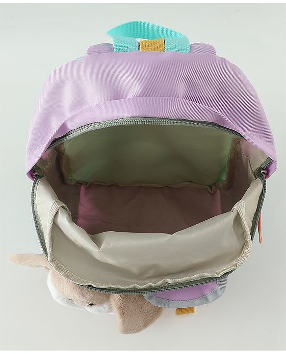 Babyhug Fashion Backpacks With Rabbit Applique - Yellow