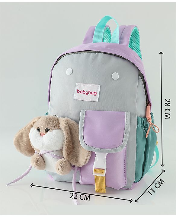 Babyhug Fashion Backpacks With Rabbit Applique - Yellow