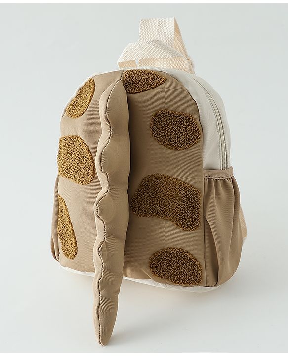 Babyhug Free Size Applique Dragon tailed Backpacks - Brown
