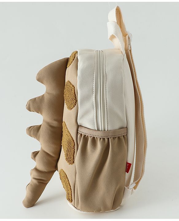Babyhug Free Size Applique Dragon tailed Backpacks - Brown