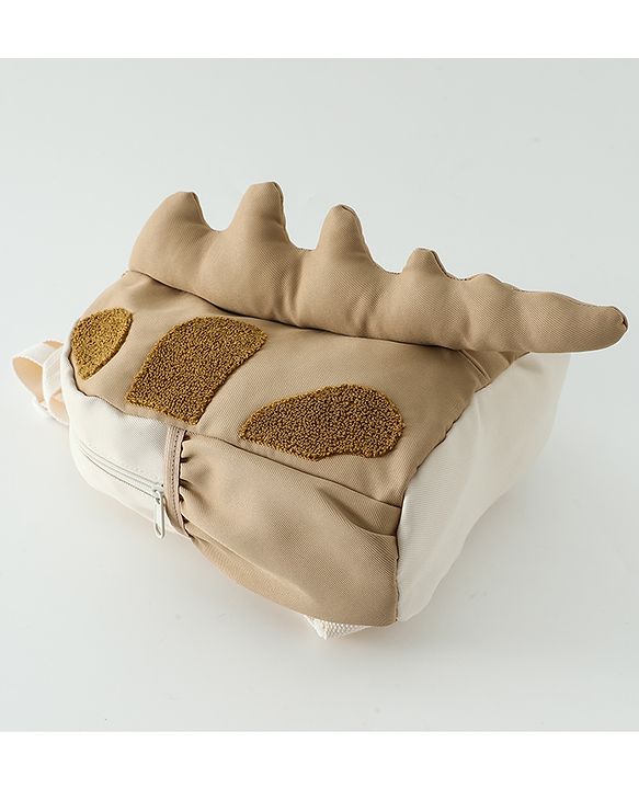 Babyhug Free Size Applique Dragon tailed Backpacks - Brown